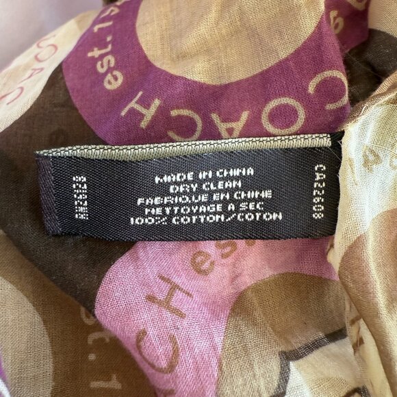 *RARE* Y2K Mod Coach Scarf/Shawl - Picture 6 of 7